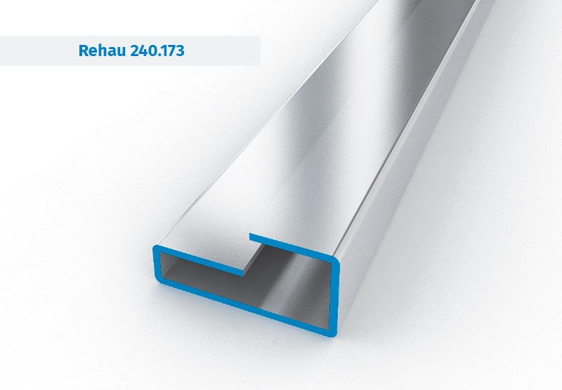 Galvanized profiles for reinforcement of UPVC