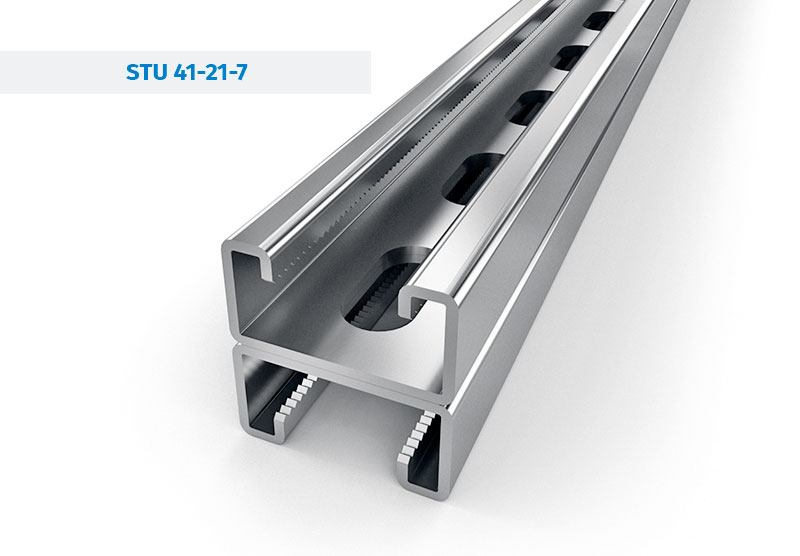 Galvanized steel Profiles Mounting rails - STRUT Channels