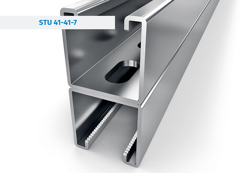 Steel Profiles STU-41-41-7-DBL - STRUT Channels