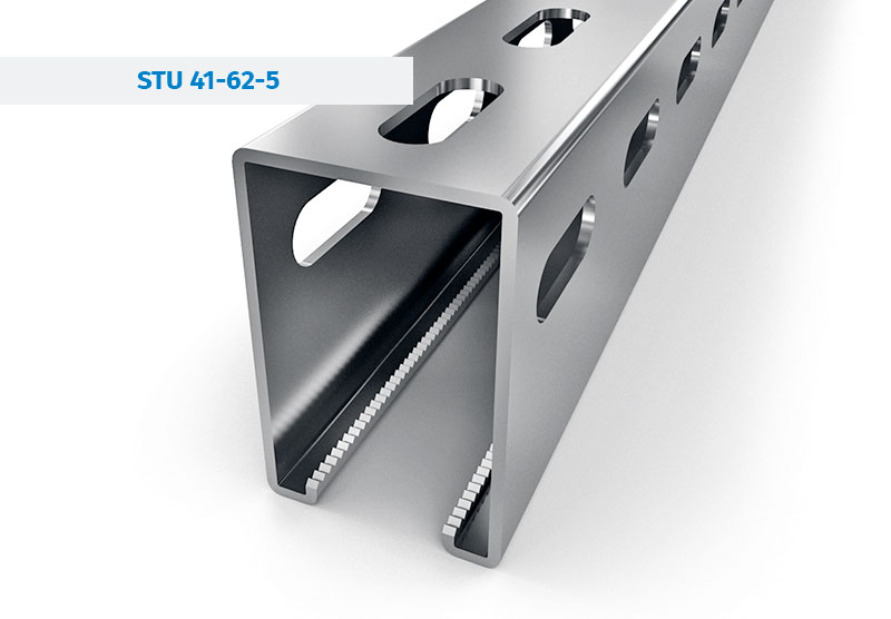 Steel Profiles and Mounting rails - STRUT Channels STU-41-62-5