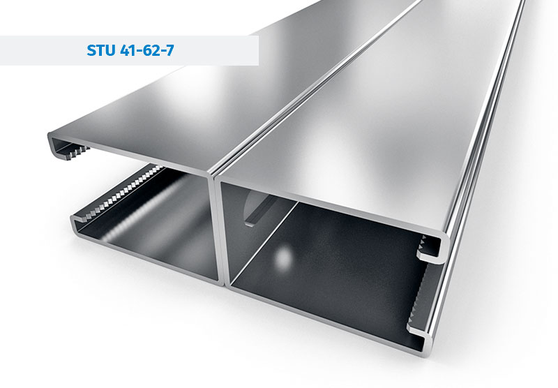 Steel Profiles and Mounting rails - STRUT Channels STU-41-62-7-DBL